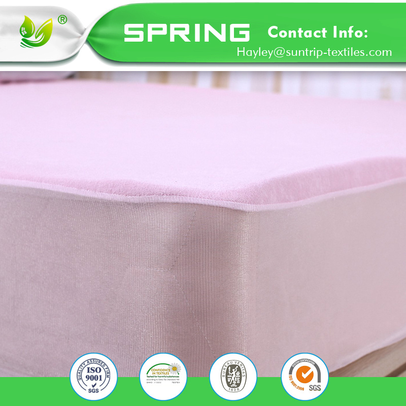 China Supplier Terry Fabric Anti-Dust Mite Bed Bug Fitted Style Mattress Protector Cover