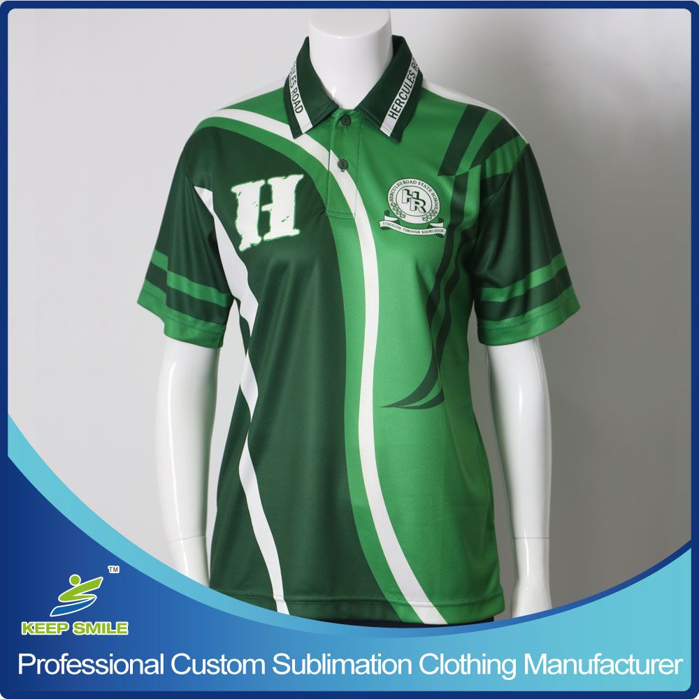 Custom Made Sublimation Polo Tee Shirt for School Uniforms