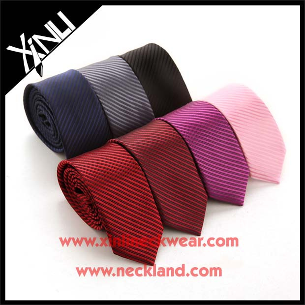 Polyester Woven Custom Slim Ties for Boys