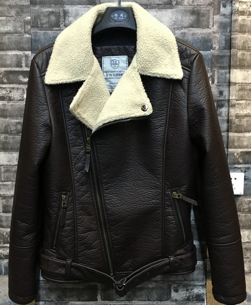 Stylelish Fashion Man PU Jacket with Fur Linning