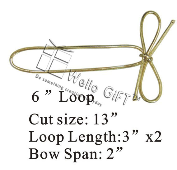 Cheap Gold Metallic Elastic Loop Strech Loop