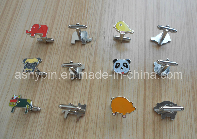 Custom Logo Cartoon Animal Cufflinks