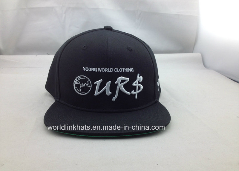 Custom Flat Brim 3D Embroidery Snapback Cap Factory