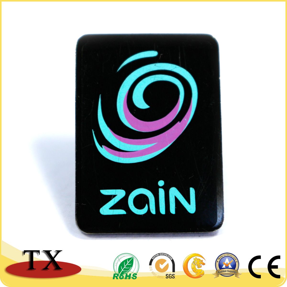 Customized Badge with Metal Zinc Alloyl Badge and Lapel Pin