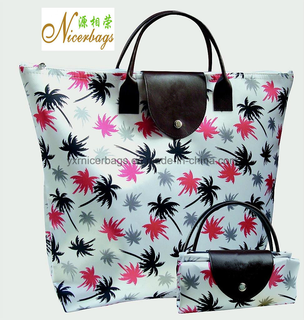 2016 Hot Selling Folding Polyester Tote Bag with Printing
