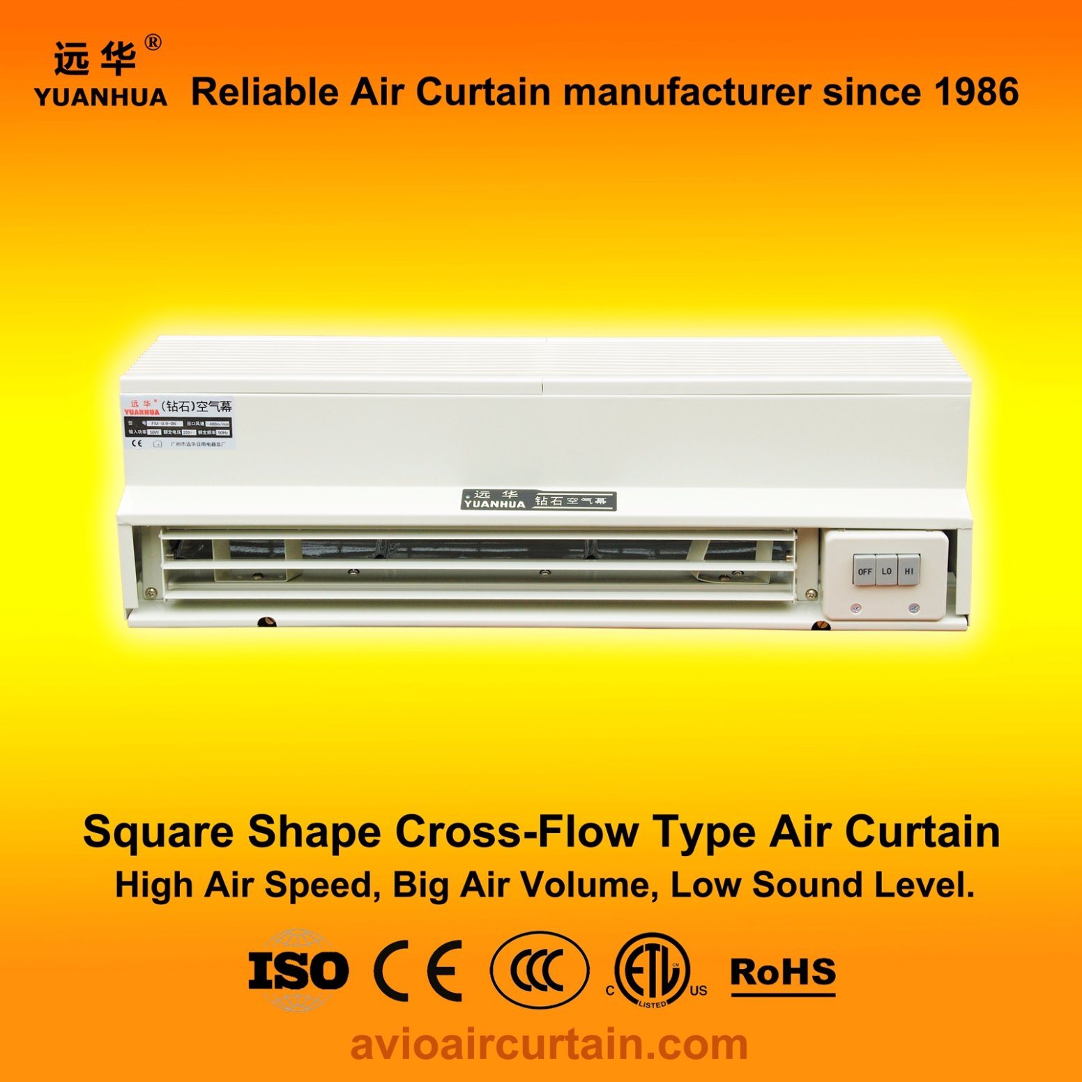 Cross-Flow Type Air Curtain FM-0.9-06