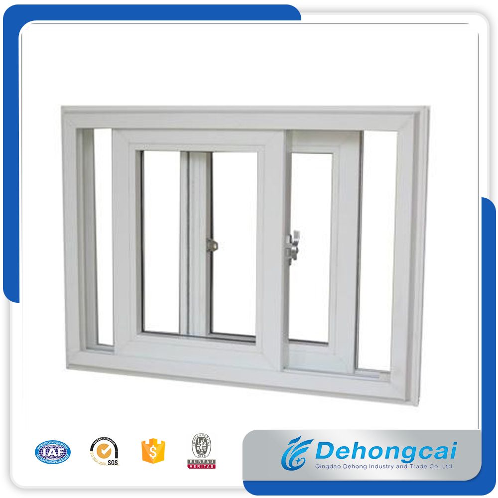 Customized UPVC/PVC Profile Plastic Window Double Glass Window/Sliding Window with Mosquito Net