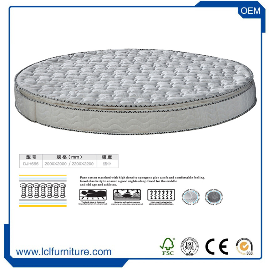 M-2 King Size 2090cm*200cm Spring Foam Round Mattress