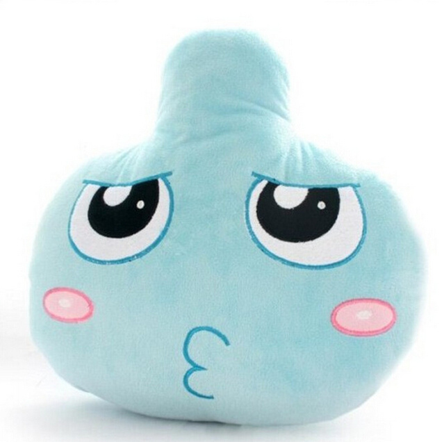 2016 Fashion Design Cute Head Line Plush Emoji Pillow
