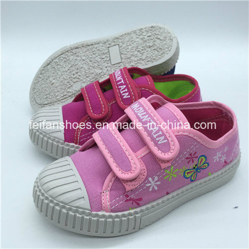 High Quality Children Canvas Casual Shoes Injection Shoes Customized (FHH1206-9)