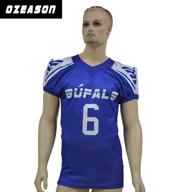 Spandex Mesh Fabric American Football Training Jersey with Blank Plain Custom Design