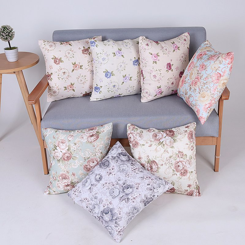 Digital Print Decorative Cushion/Pillow with Botanical&Floral Pattern (MX-74)