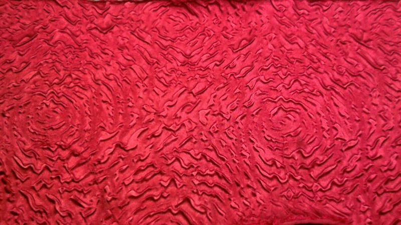 Polyester Satin Fabric with Emboss Finished for Table Cloth