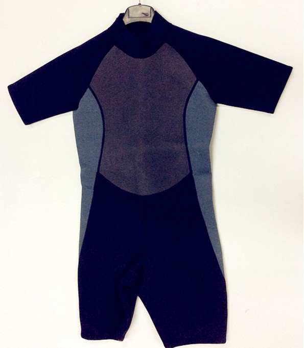 Short Neoprene Surfing Wetsuit with Nylon Fabric (HX15S78)