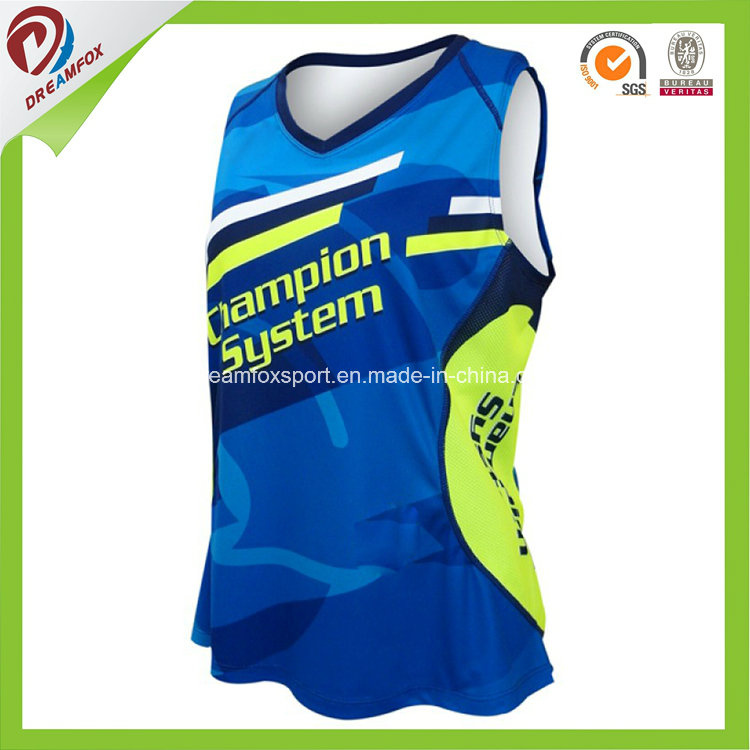 Custom Gym Women Tank Top Print Pattern Women's Vests Fitting Singlet