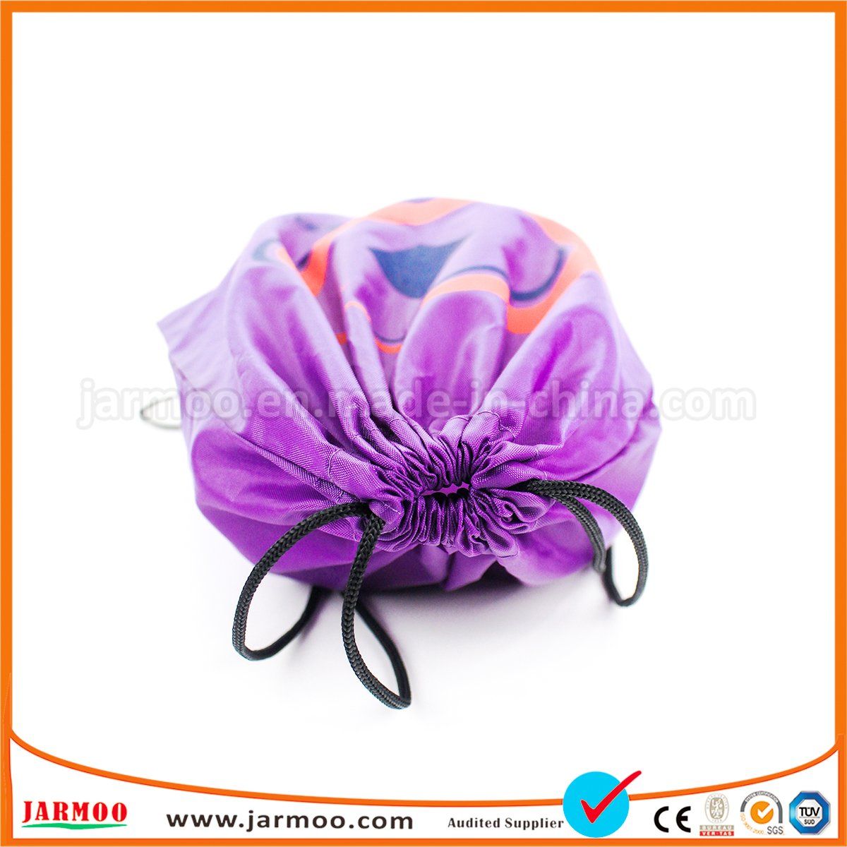 Promotional Nylon Gym Drawstring Backpack Shopping Bag