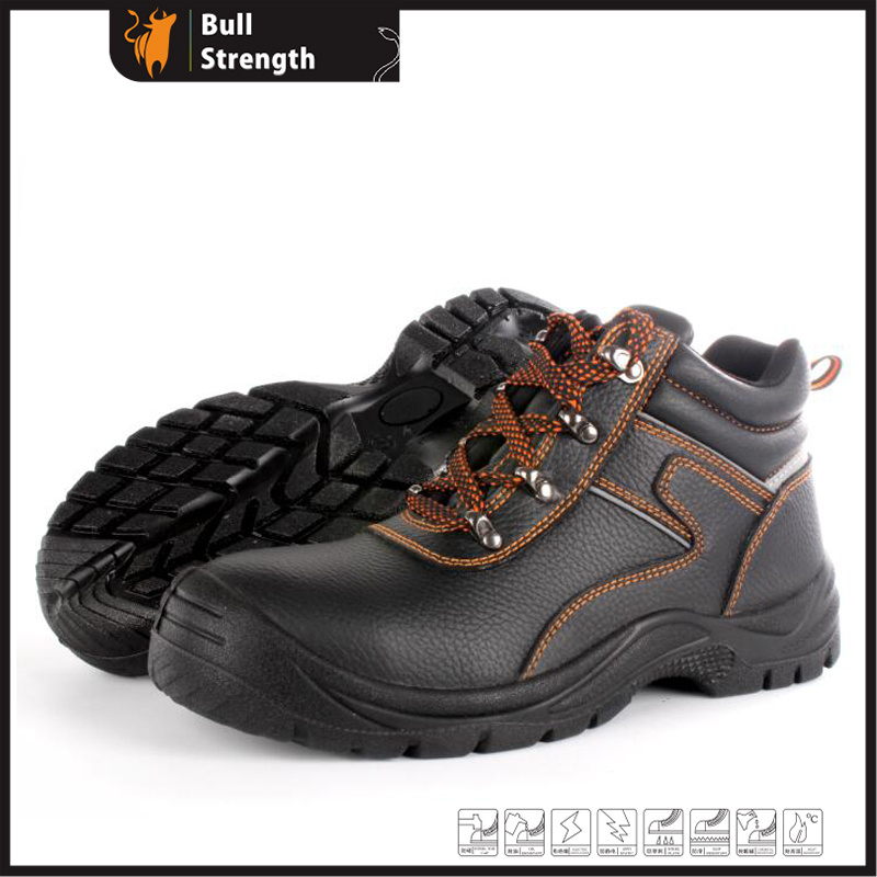 Ankle Leather Safety Shoe with PU/PU Outsole (SN5452)