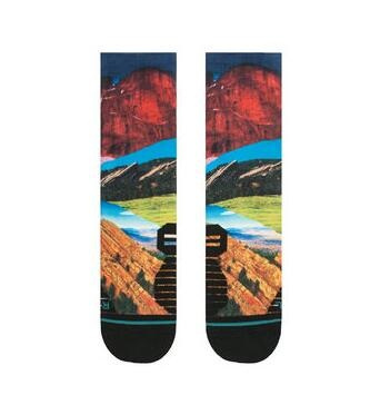 Abstract Mountain Patten Unisex Dress Elite Sock