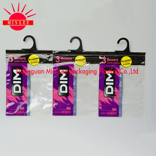 High Quality Ziplock Hanger Bag for Undewear