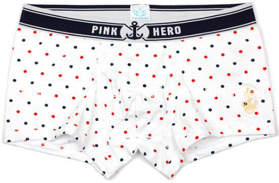 New Print Design Cotton Men's Boxer Brief Underwear with Eco Permit