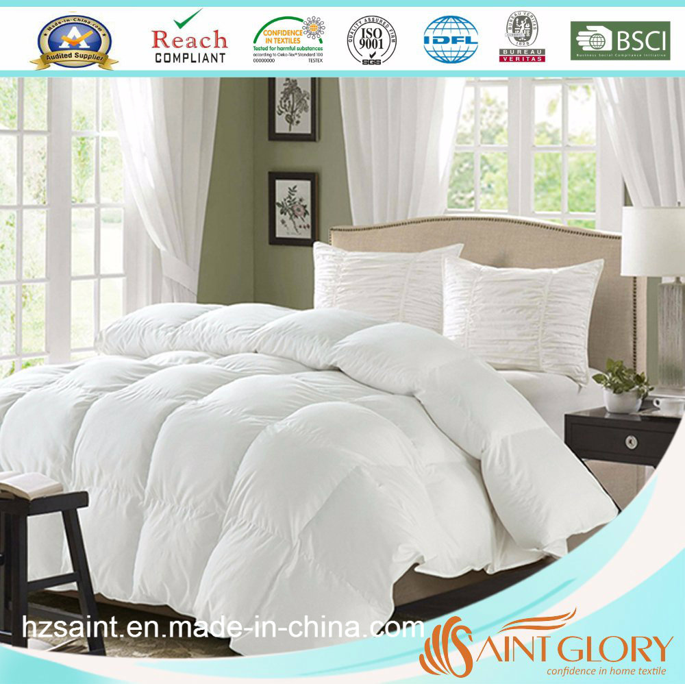 100% Poly Fiber Hotel White Comforter