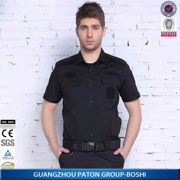 Men Short Sleeve Security Uniform for Summer