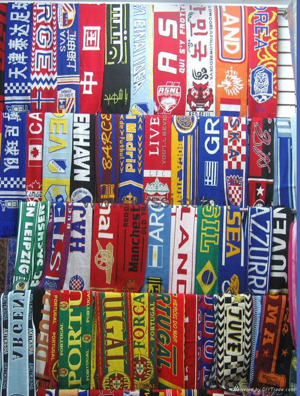 100% Acrylic Promotion Knitted Football Scarf