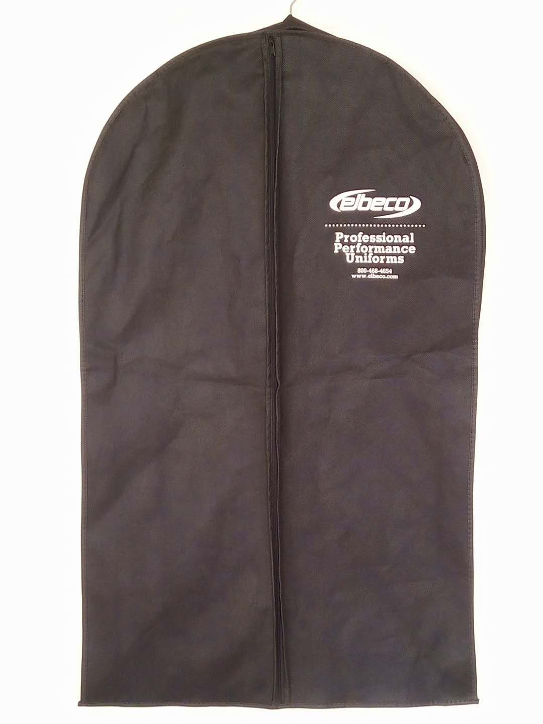 Custom Black Logo Printed Non Woven Garment Bag