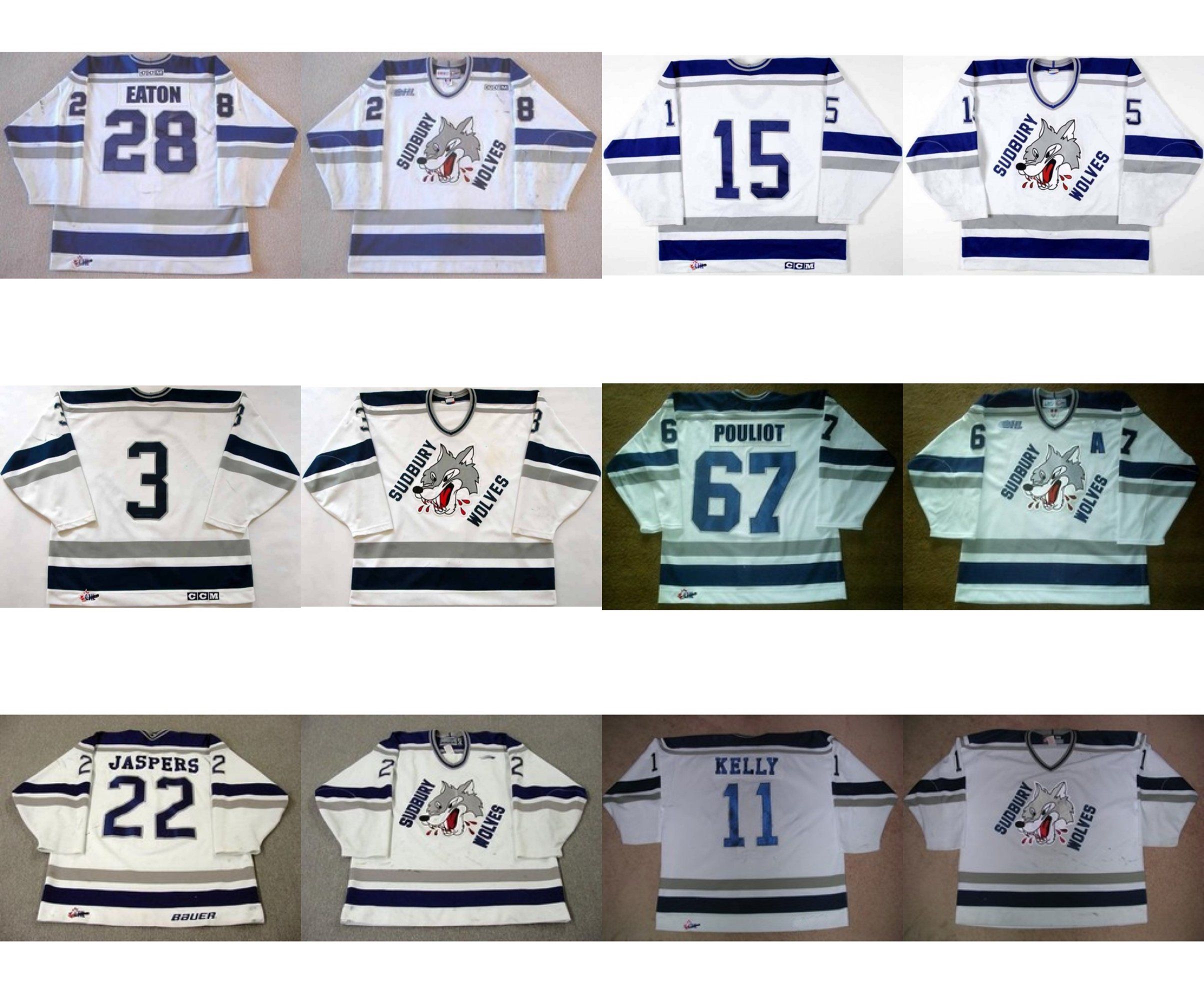 Customize Ohl Sudbury Wolves Matthew Hodges Kevin Hockey Jerseys