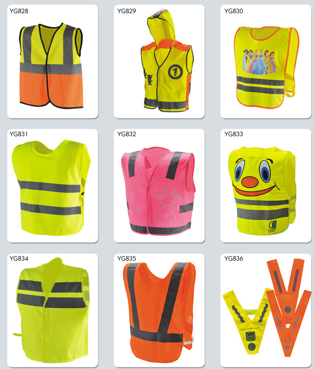 Europe Standard Children Safety Vest with Heating Traffic Printing