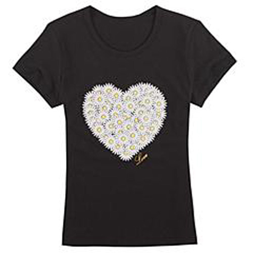 Fashion Sexy Cotton/Polyester Printed T-Shirt for Women (W043)