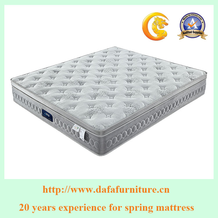 Pocket Spring Mattress Vacuum Compressed Latex Plush Mattress for Hotel Furniture