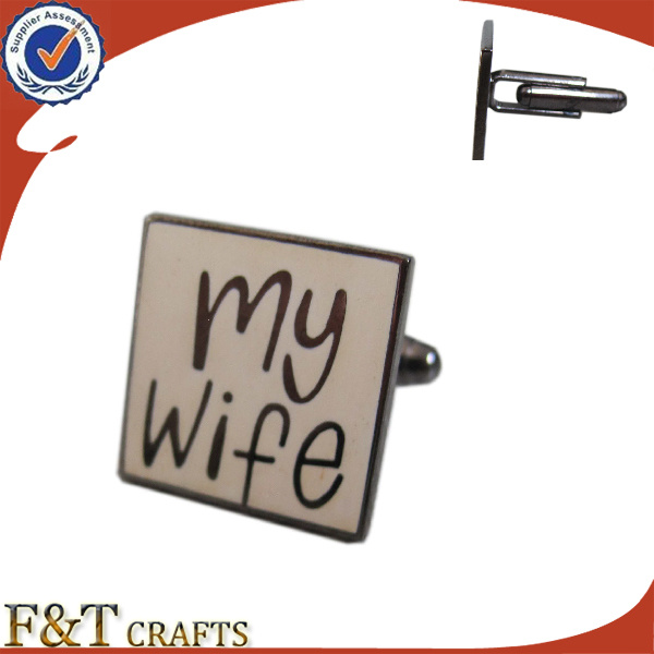 Specially Design Metal Cufflink with Custom Logo for Gift