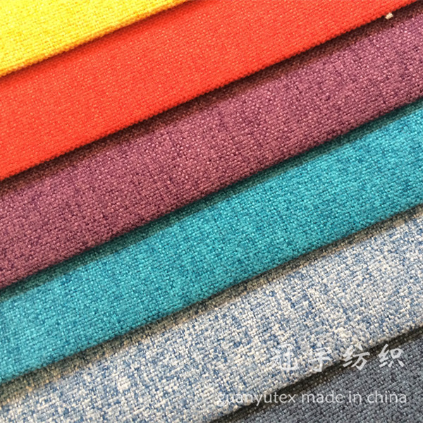 95% Polyester and 5% Nylon Linen-Like Decorative Fabrics