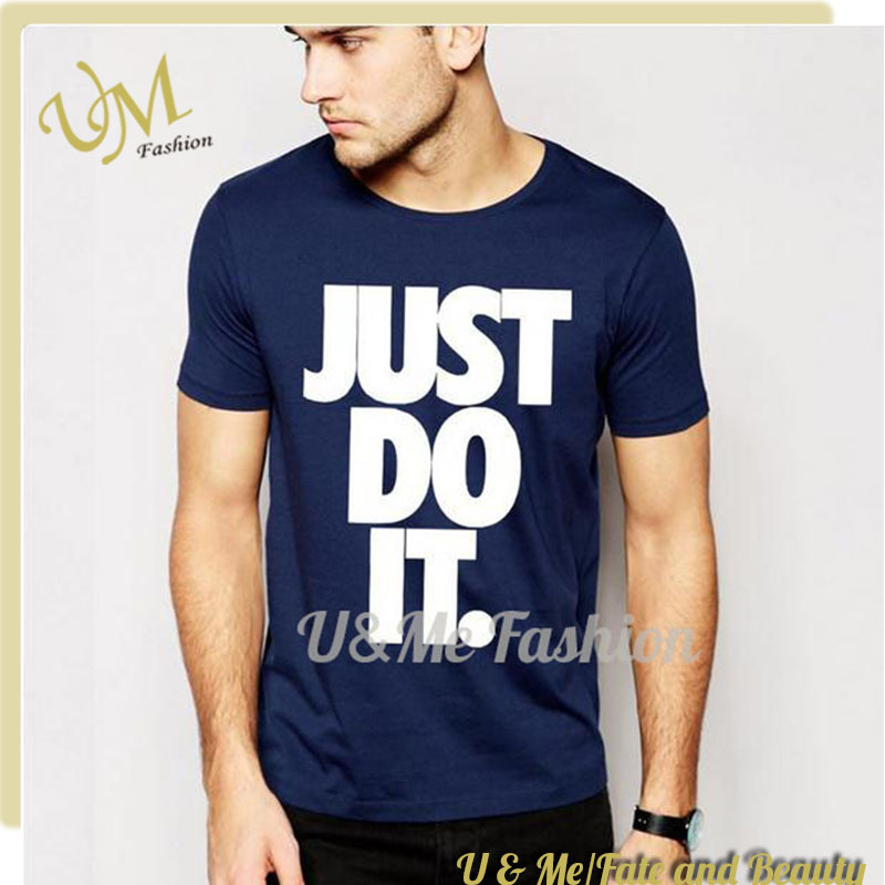 Fashion O-Neck Printed Short Sleeve Comfort Men Clothes T Shirt