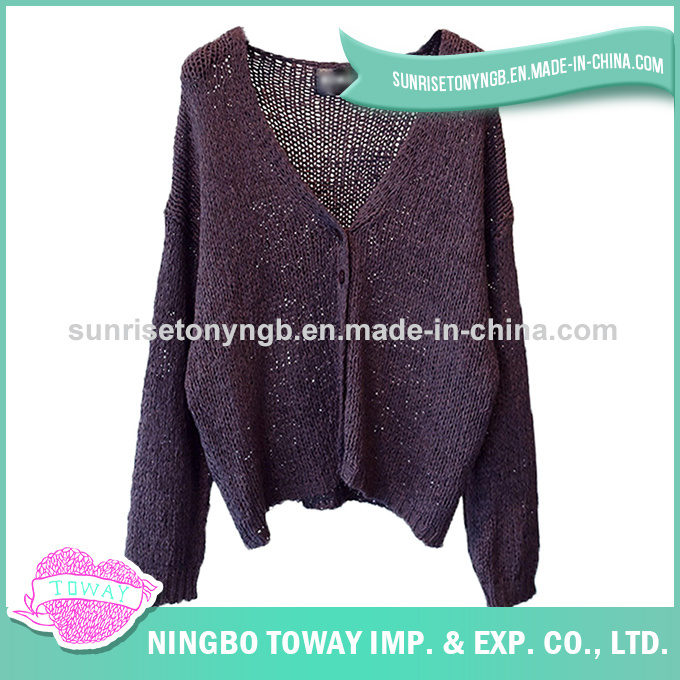 Knitwear Fashion Hand Knitting Woman Cashmere Wool Sweater