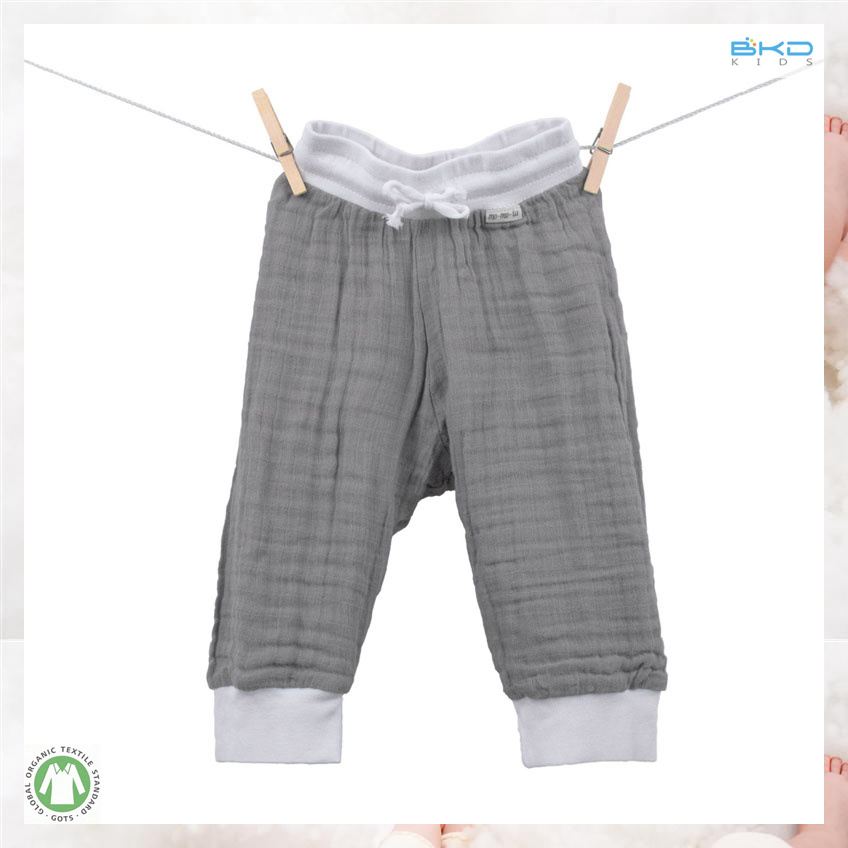 Plain Dyed Baby Wear Custom Size Baby Pants