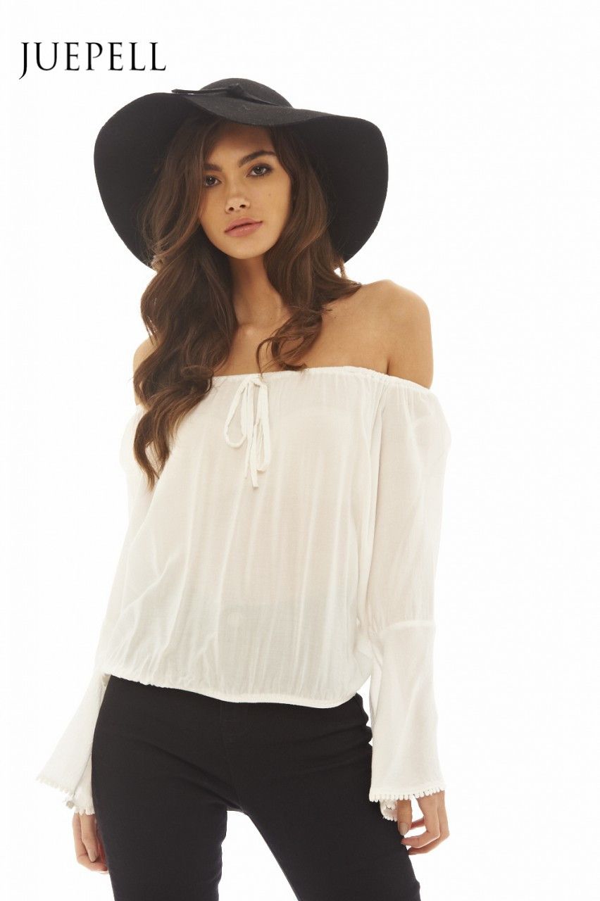 off Shoulder Loose Beach Summer Women Blouse