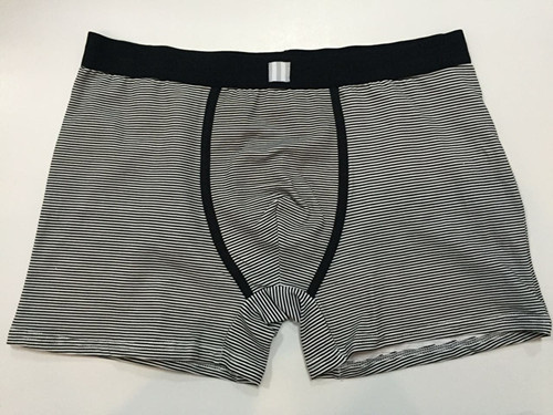 New Style Men's Boxer Short Underwear with Yarn-Dyed Stripe