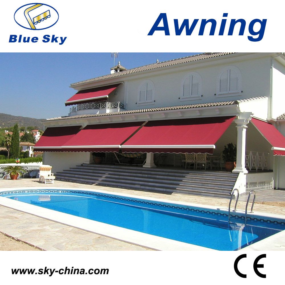 Prefab Aluminum Frame Retractable Window Awning (B3200)