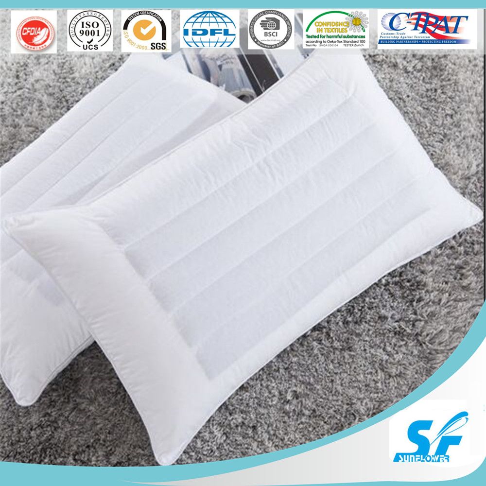 Feather and Down Fill Cotton Pillow