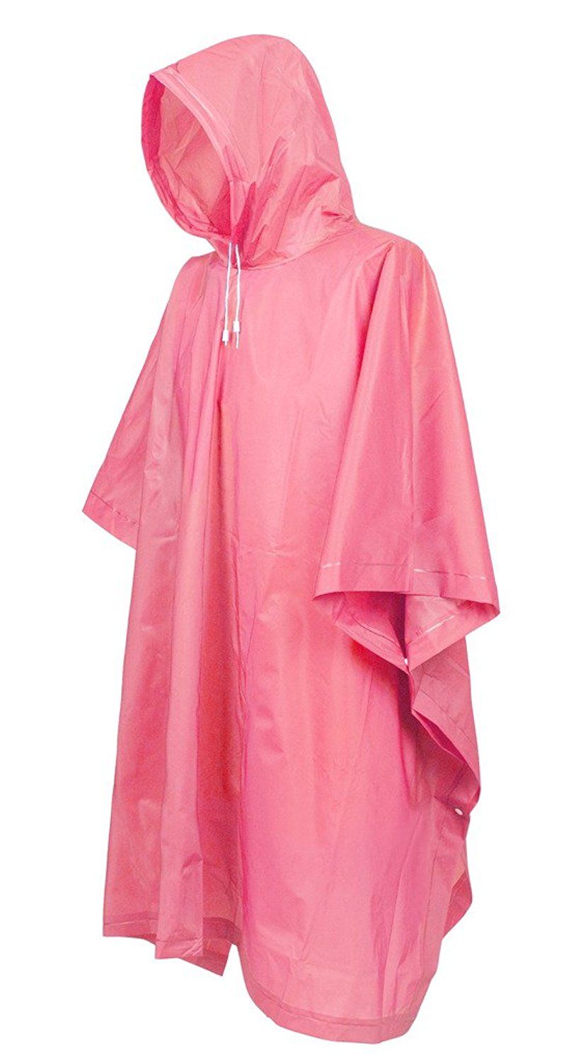 Women's Lightweight EVA PVC Raincoat Hooded Rain Cape