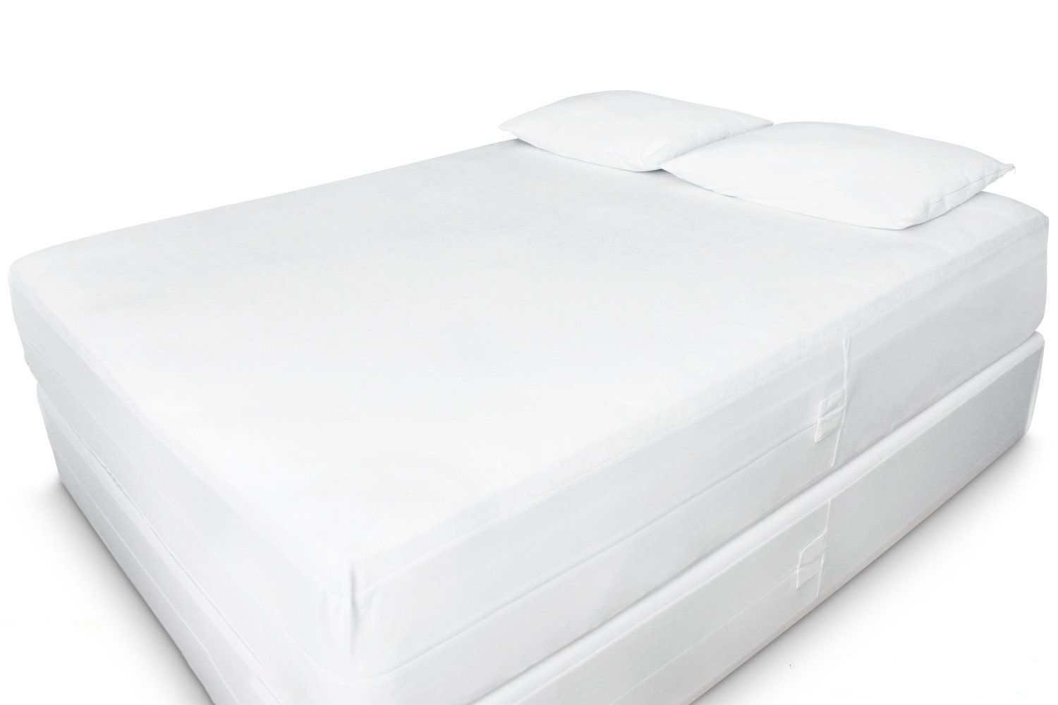 Fitted 18 Inch Deep Zippered Waterproof Mattress Encasement