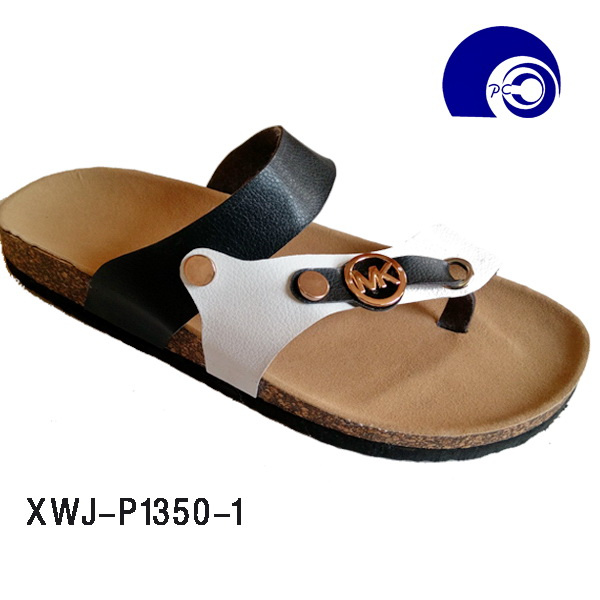 PU Upper PVC Sole Men Slipper