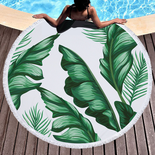 Microfiber Round Beach Mat, Circle Beach Towel