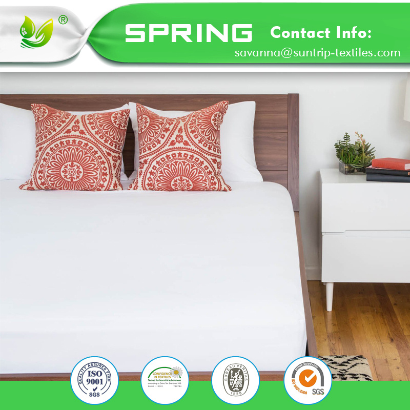 Anti Allergy Terry Cotton Waterproof Mattress Protector Fitted Sheet, Cot Bed