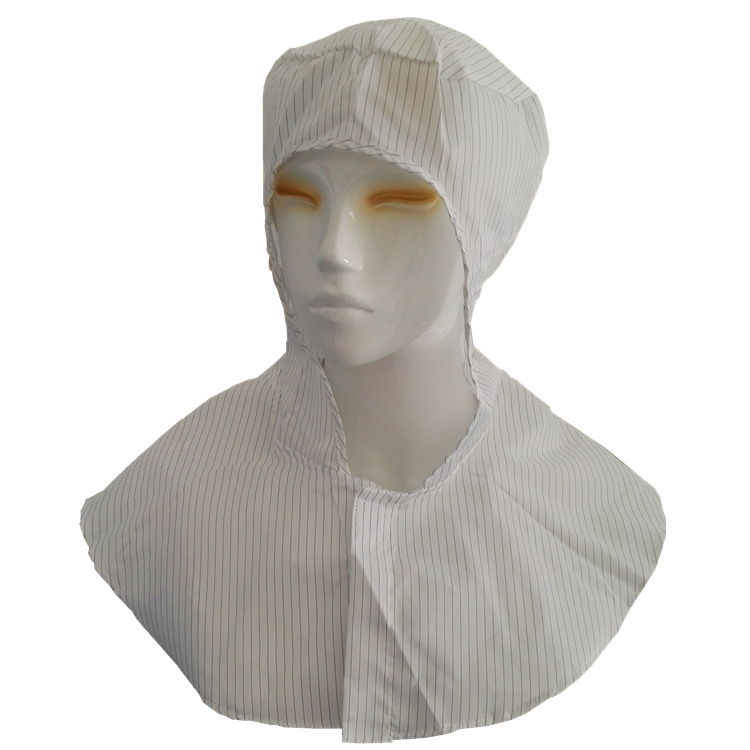 Cleanroom Carbon Conductive Yard Working Hat Anti-Static Shawl Cap