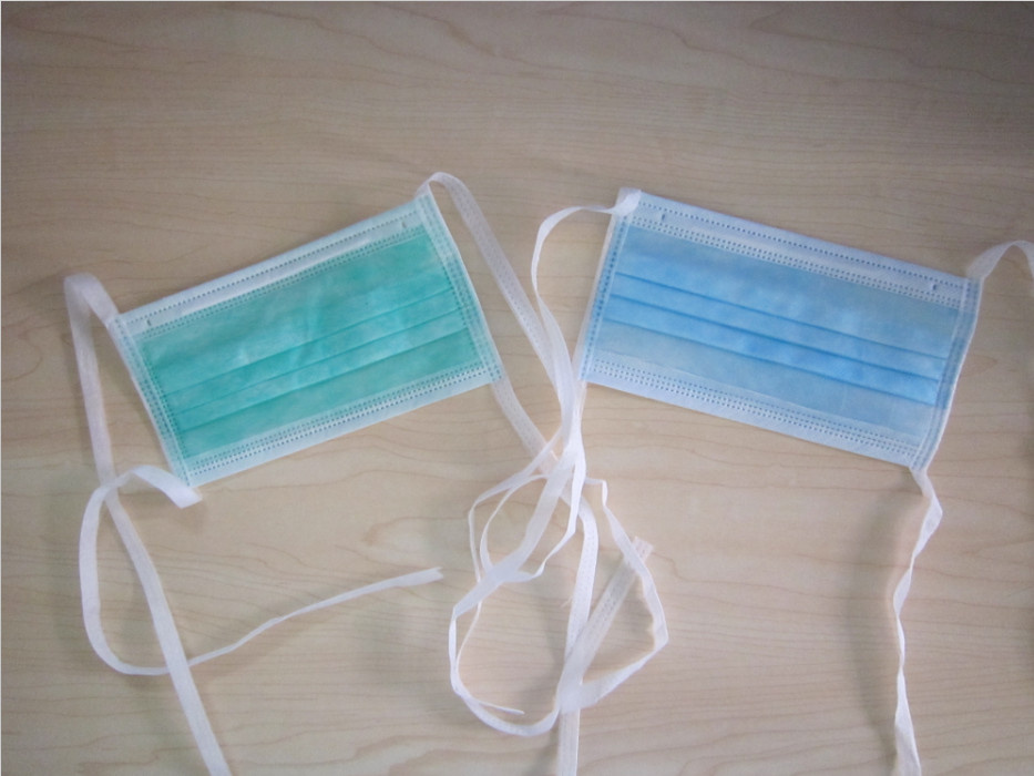 Xiantao Hubei MEK Disposable Non Woven Face Mask with Tie-on