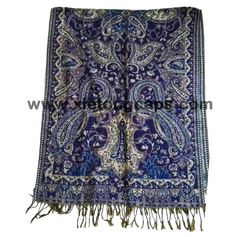 2018 Blue Fashion Style Soft Women Wrap Shawl