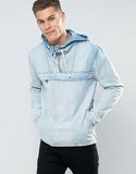 Blend Denim Men's Hooded Denim Jacket